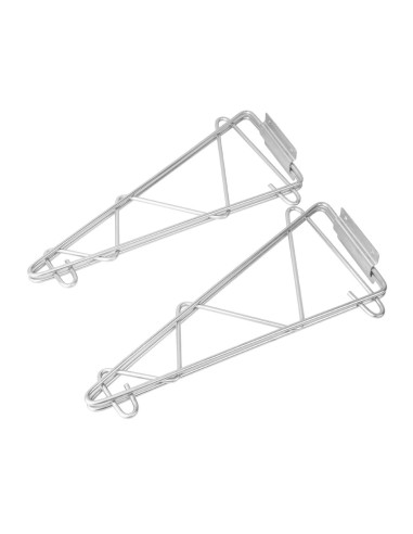 Etagère murale métallique Vogue 910 mm - acier chromé