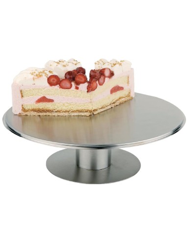 Plat à gâteau rotatif APS en inox - 310 mm Ø