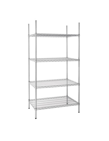 Étagère en kit 4 niveaux Vogue 915 x 610 mm - 160 kg