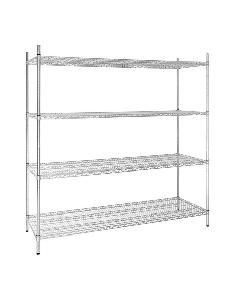 Étagère en kit 4 niveaux Vogue 1830 x 610 mm - Métal galvanisé