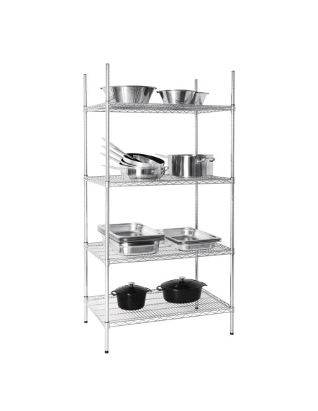 Étagère en kit 4 niveaux Vogue 915 x 610 mm - 160 kg