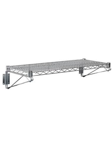 Étagère murale Vogue 1220 mm - acier chromé, 30 kg