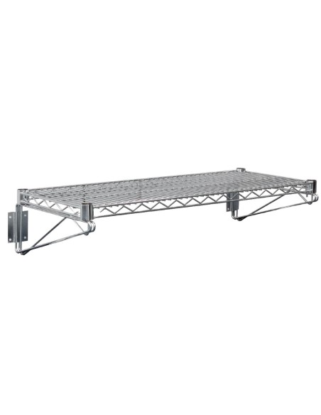 Étagère murale Vogue 1220 mm - acier chromé, 30 kg