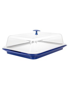 Plateau de présentation réfrigéré APS - 5 pièces bleu