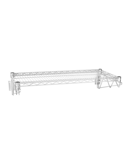 Étagère murale Vogue 1220 mm - acier chromé, 30 kg