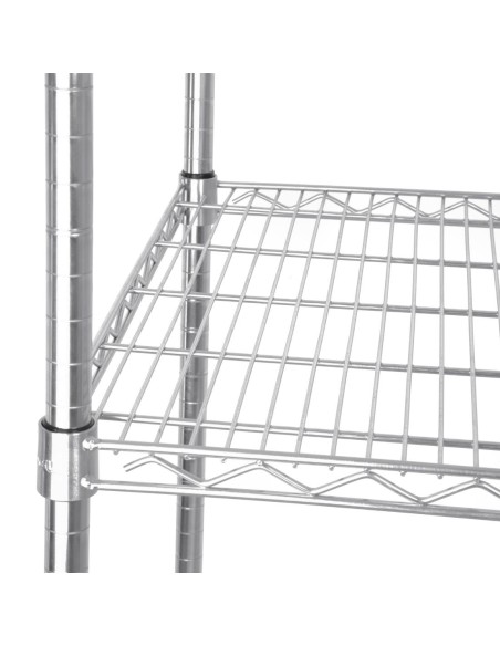 Étagère en kit 4 niveaux Vogue 1830 x 610 mm - Métal galvanisé