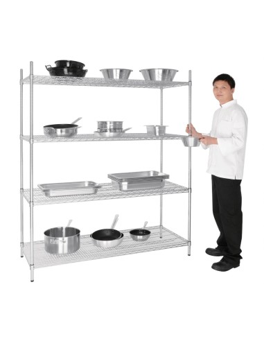 Étagère en kit 4 niveaux Vogue 1525 x 610 mm - 320 kg