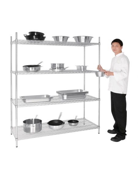 Étagère en kit 4 niveaux Vogue 1525 x 610 mm - 320 kg