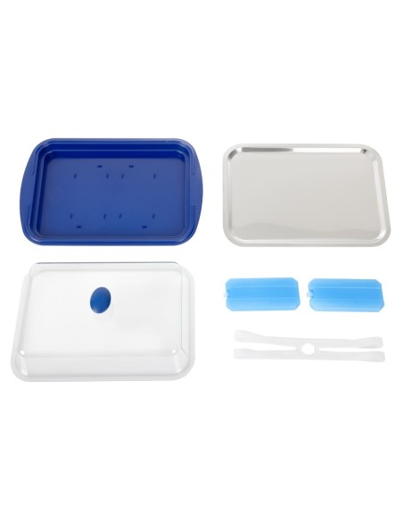 Plateau de présentation réfrigéré APS - 5 pièces bleu