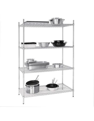 Étagère en kit 4 niveaux Vogue 1220 x 610 mm