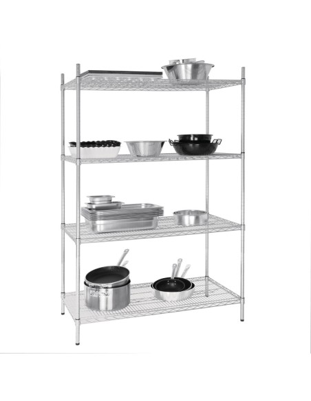 Étagère en kit 4 niveaux Vogue 1220 x 610 mm