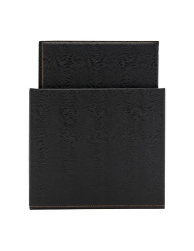 Porte-menus A4 noir Securit - lot de 20 avec boîte