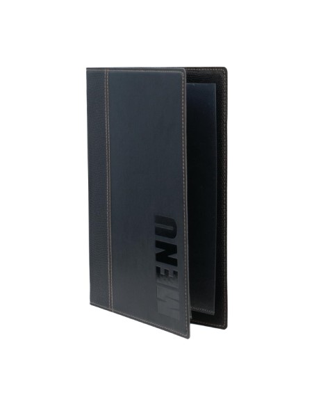 Porte-menus A4 noir Securit - lot de 20 avec boîte
