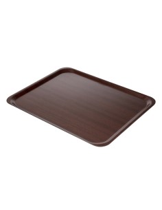Plateau stratifié lisse Capri Cambro acajou 460 mm - Résistance thermique 2