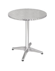 Table bistro ronde Bolero 600mm - inox & aluminium