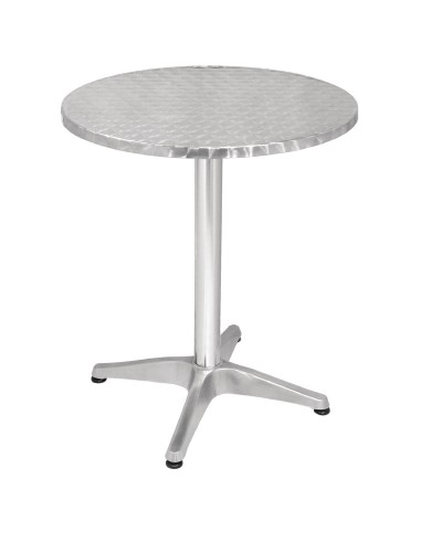 Table bistro ronde Bolero 600mm - inox & aluminium