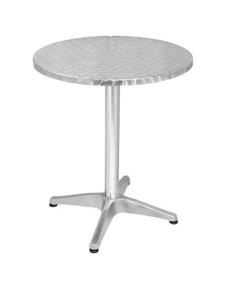 Table bistro ronde Bolero 600mm - inox & aluminium