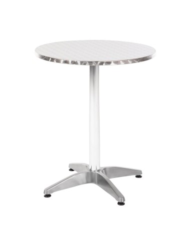 Table bistro ronde Bolero 600mm - inox & aluminium