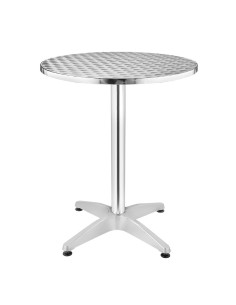 Table bistro ronde Bolero 800mm - inox et aluminium
