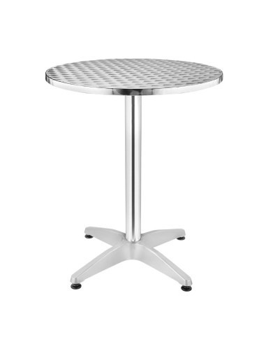Table bistro ronde Bolero 800mm - inox et aluminium
