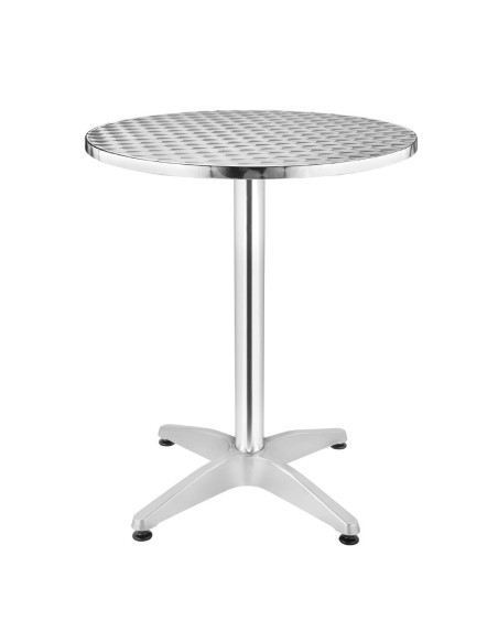 Table bistro ronde Bolero 800mm - inox et aluminium