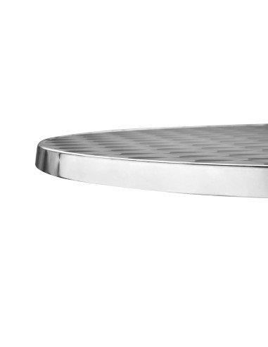 Table bistro ronde Bolero 800mm - inox et aluminium