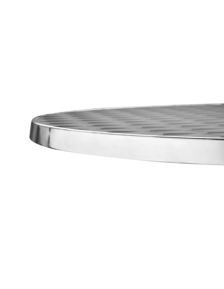 Table bistro ronde Bolero 800mm - inox et aluminium