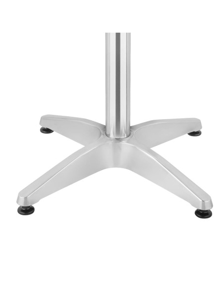 Table bistro ronde Bolero 800mm - inox et aluminium
