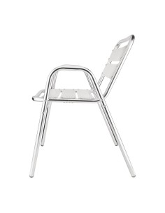 Fauteuils empilables Bolero en aluminium - lot de 4 2