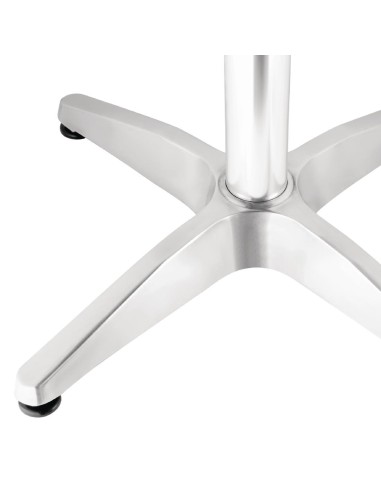 Table bistro carrée Bolero 600mm - inox & aluminium