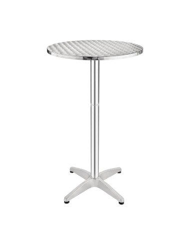 Mange-debout Bolero 600mm - Table haute inox/aluminium