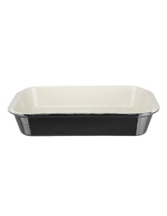Plat à rôtir en fonte Vogue noir 405x250 mm - 5 L