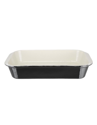 Plat à rôtir en fonte Vogue noir 405x250 mm - 5 L