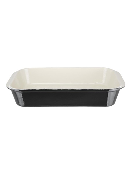 Plat à rôtir en fonte Vogue noir 405x250 mm - 5 L