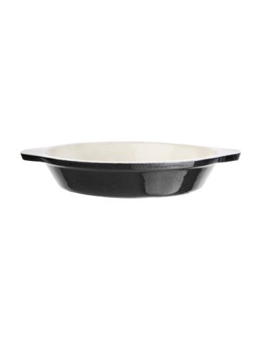 Plat à gratin rond noir Vogue 750 ml - Fonte antiadhésif