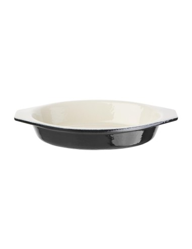 Plat à gratin ovale noir Vogue 650 ml