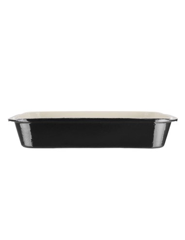 Plat à rôtir en fonte Vogue noir 405x250 mm - 5 L