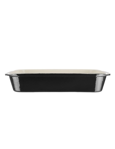 Plat à rôtir en fonte Vogue noir 405x250 mm - 5 L