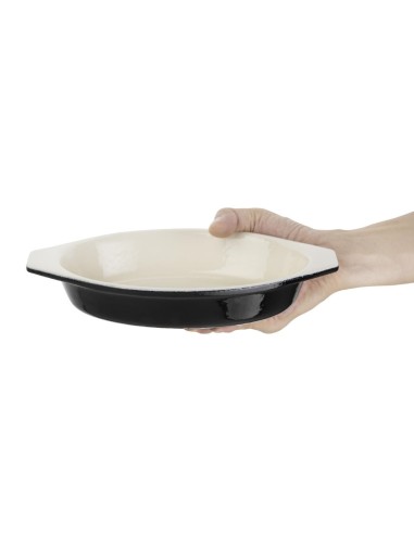 Plat à gratin ovale noir Vogue 650 ml