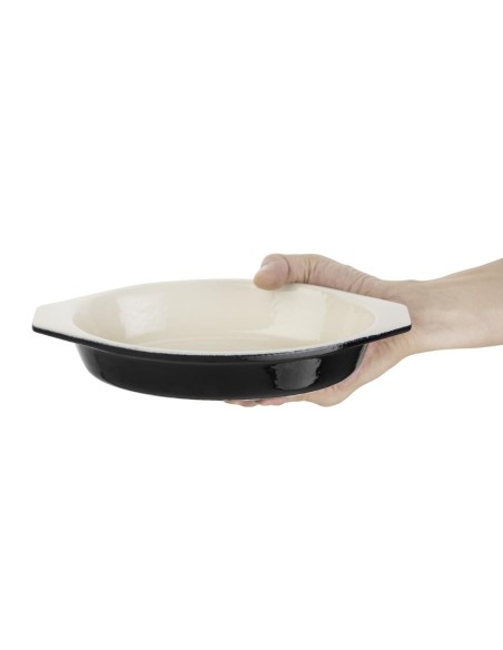 Plat à gratin ovale noir Vogue 650 ml