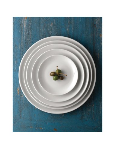 Assiettes rondes Churchill Evolve White 165 mm - Lot de 12