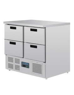 Table réfrigérée compacte 4 tiroirs 240L Polar Série G 2