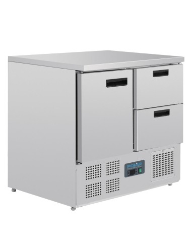 Table réfrigérée Polar Série G 240L GN 1/1 - 1 porte 2 tiroirs