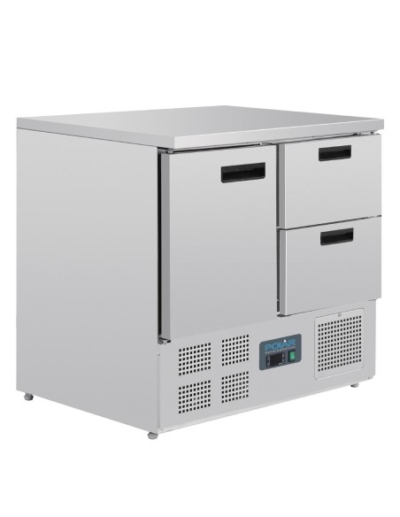 Table réfrigérée Polar Série G 240L GN 1/1 - 1 porte 2 tiroirs