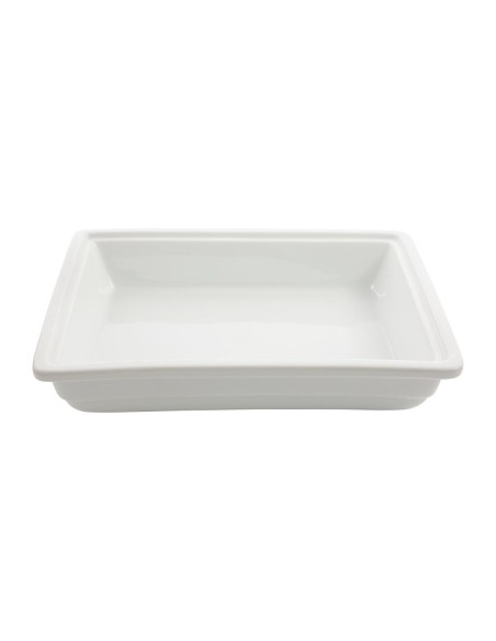 Plat en porcelaine GN 1/2 65mm Olympia - blanc