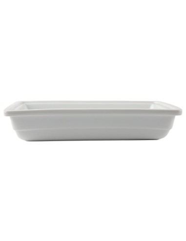 Plat en porcelaine GN 1/2 65mm Olympia - blanc
