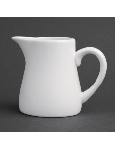 Pots à lait blancs Olympia 170 ml - lot de 6