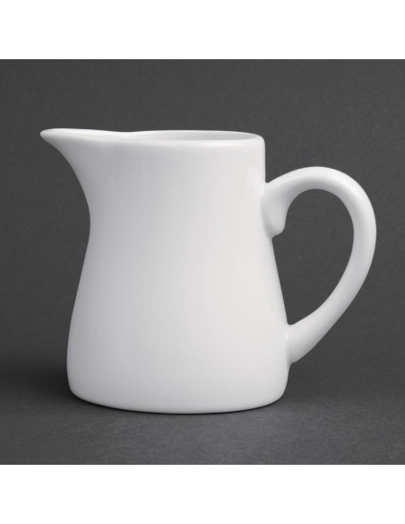Pots à lait blancs Olympia 170 ml - lot de 6