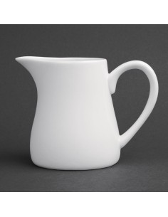 Pots à lait blancs Olympia 212 ml - lot de 6
