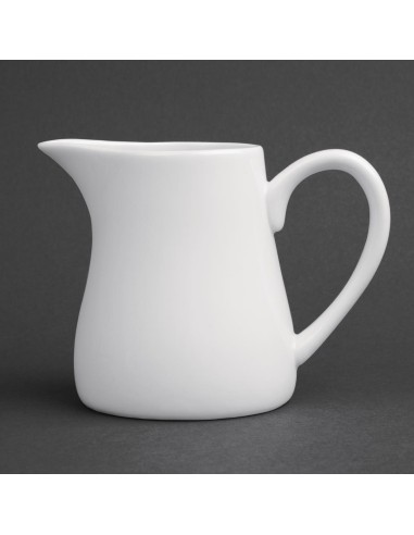 Pots à lait blancs Olympia 212 ml - lot de 6
